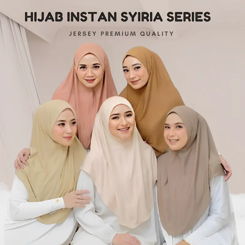 HIJAB INSTAN BERGO SYIRIA NONPED SIZE M | HIJAB BERGO VIRAL TRENDY NYAMAN DIPAKAI 0
