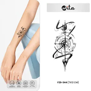 Tatto Temporary Kompas Tato Semi Permanen Arah Mata Angin Temporer Fruit Ink