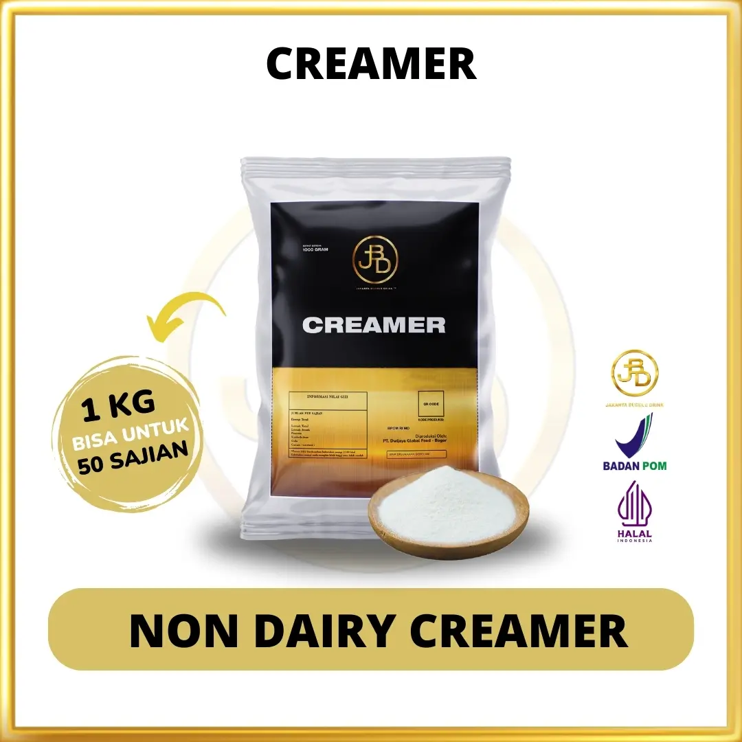CREAMER BUBUK NON DAIRY JAKARTA BUBBLE DRINK || Bahan Cheese Baking Dessert Coklat