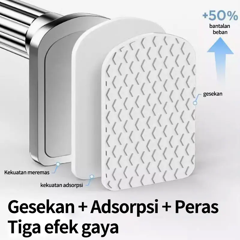 (COD)Tiang Gorden Fleksibel tiang jemuran toilet dapur jendela gordeng 7