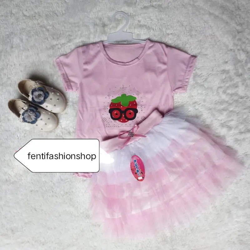 Stelan anak 1-2 tahun model 6 layer Katun Perempuan Cewek Bayi