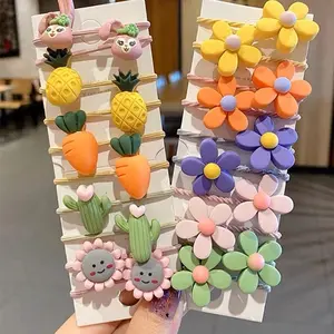 [COD] 10PCS Set Ikat Rambut Aksesoris Rambut Karakter Lucu Ikat Rambut Kunciran Rambut Karakter