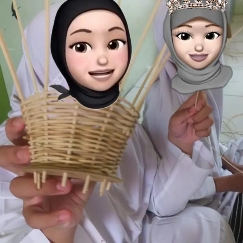 Anyaman Rotan Siap Rakit, Bahan Ajar Prakarya, Kerajinan Tangan Keterampilan Sekolah 2