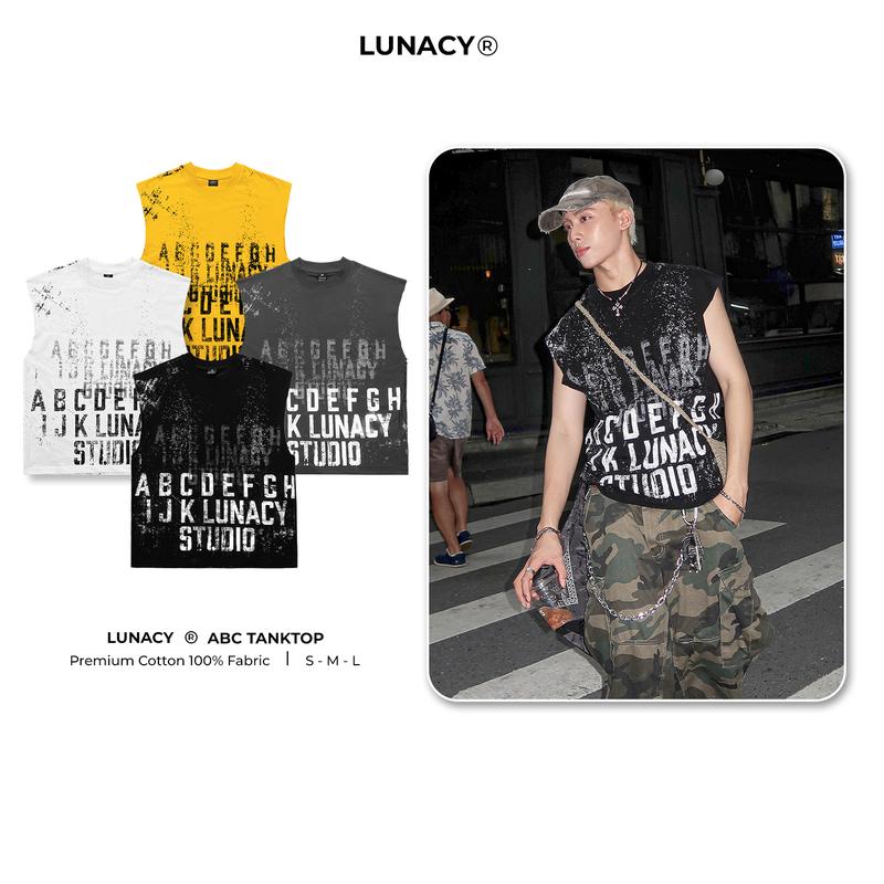 Áo Tanktop ABC form rộng nam nữ Lunacy cotton 2 chiều co dãn, thấm hút