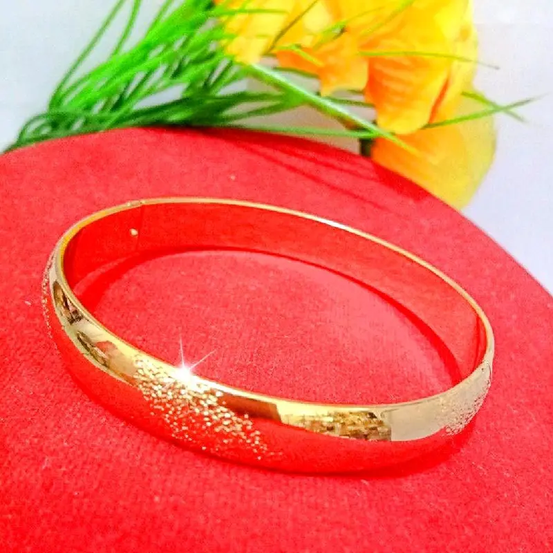 GELANG TANGAN  BANGKOK PASIR TEBAL TITANIUM WANITA DEWASA 24K 2