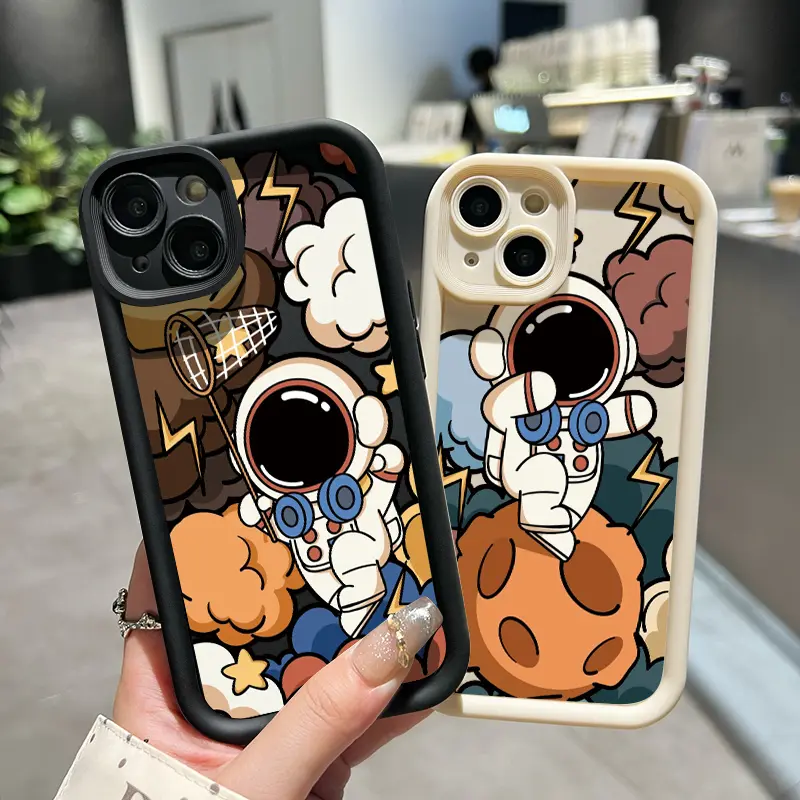 Casing Hp Untuk OPPO A7 OPPO A5s OPPO A12 OPPO A12S A11k Case HP Pola astronot kartun yang lucu Casing pelindung Softcase Kasing Kesing Silikon lunak baru cesing 7