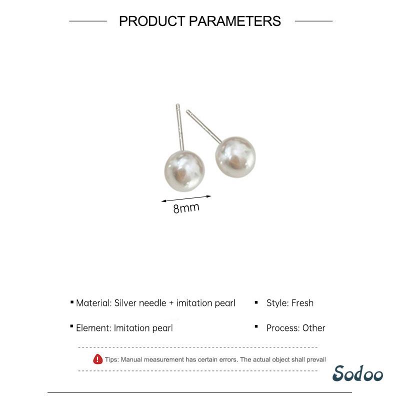 Anting Mutiara Kelas Atas Anting Rasa Desain Ceruk Wanita Anting Trendi Temperamen - SO 6