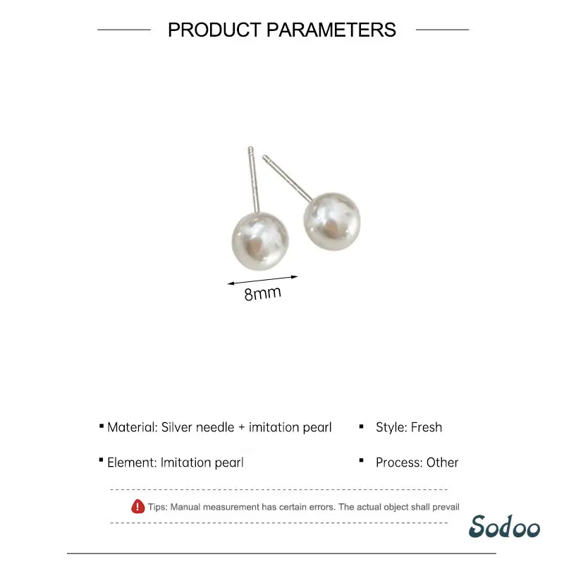 Anting Mutiara Kelas Atas Anting Rasa Desain Ceruk Wanita Anting Trendi Temperamen - SO 6