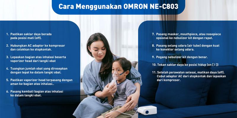 OMRON COMPRESSOR NEBULIZER NE-C803 Alat OMRON COMPRESSOR NEBULIZER NE-C803 Alat