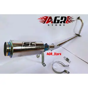 Knalpot racing Sc project Varian motor Jupiter MX OLD 135, Jupiter MX 135 New, MX King 150, Satria Fu karbu Barong, Satria Fu 150 injeksi, Sonic 150 Injeksi