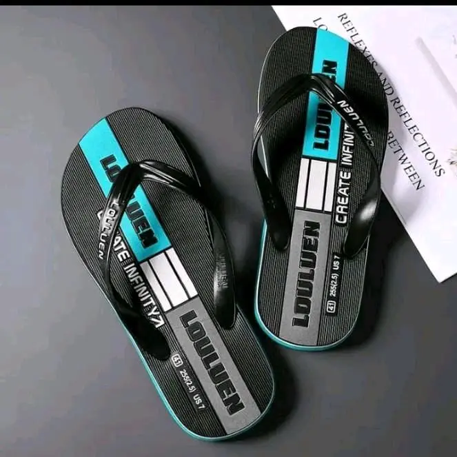 Sandal Jepit Pria Louluen terbaru Sendal Merah Hitam