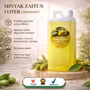 Larassanti MINYAK ZAITUN 1 LITER ORIGINAL BPOM LARASSANTI minyak esensial aroma terapi Urut pijat Bungkus untuk Urut dan Pijat