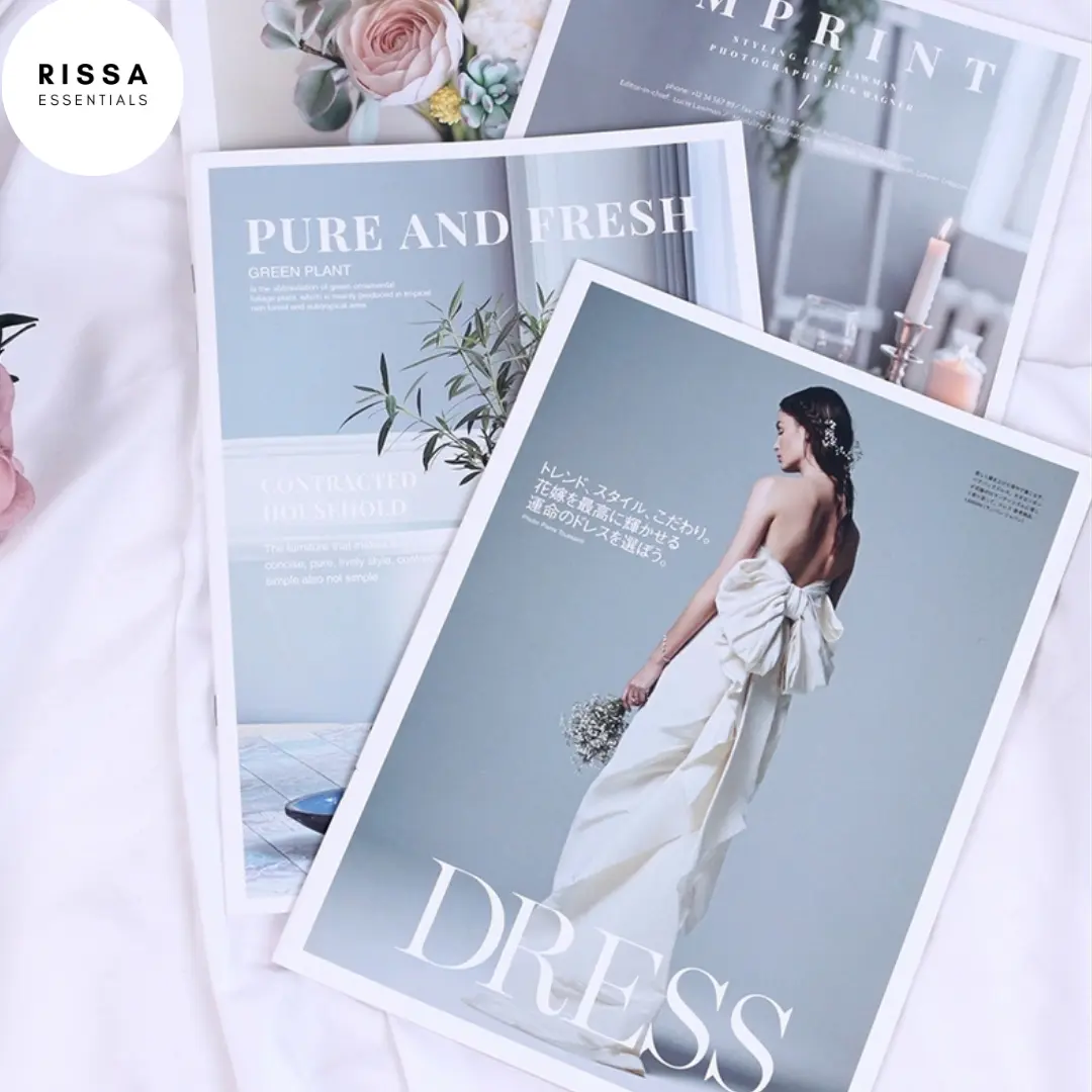 [RISSA] Properti Foto Majalah (Beberapa Halaman) Prop Foto Layout Aesthetic Foto Studio Rissa Essentials