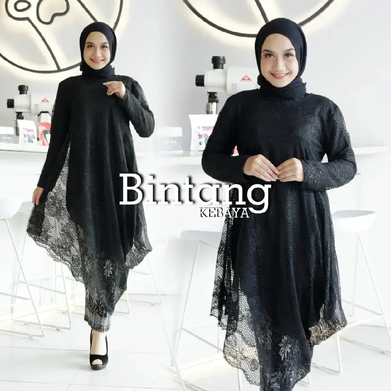 KEBAYA BRUKAT TUNIK MIRING KEBAYA TUNIK BROKAT KEBAYA TUNIK MODERN KEBAYA TUNIK 0