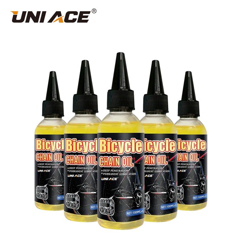 UNI ACE 100ml High-Performance Bicycle Chain Oil Dry Lube for MTB Road Bike & Fork Chain Maintenance Longevity Lubrication Reduce Noise Easy Application Multipurpose Use