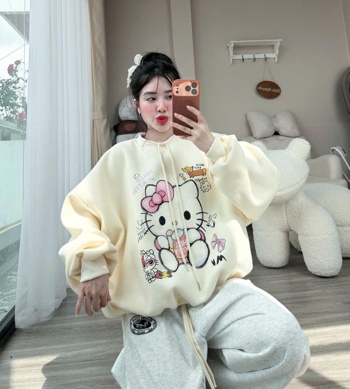  Áo nỉ sweater nỉ nhung kèm gấu nỉ tàu l1 