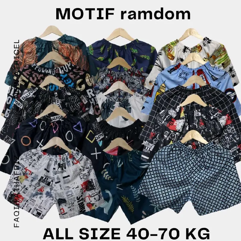 PAKET 3.5 PCS BOXSER MOTIF CELANA PENDEK BAHAN ADEM CEWEK CWOK 1