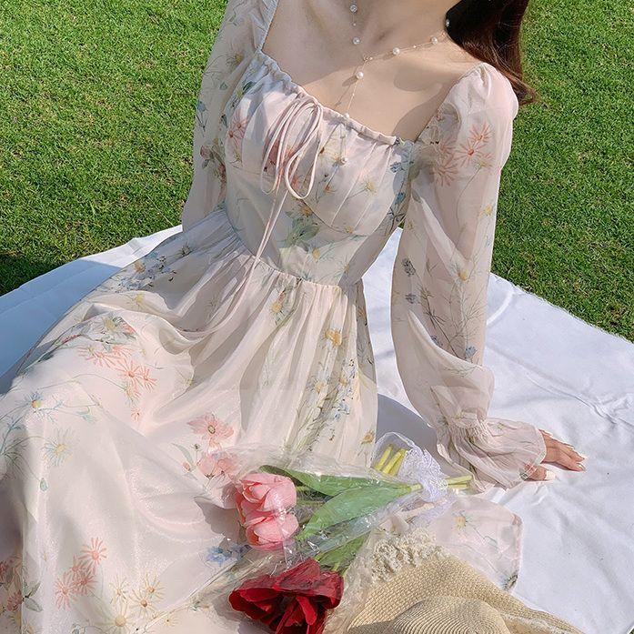 Product Introduction of Gaya Baru Gaun Sifon Lengan Panjang Fairy Dress Cantik 24