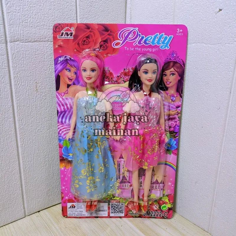 Mainan Anak Perempuan Mainan Boneka Kembar Isi 2 Pcs Mainan Boneka Pretty Girl Mainan Edukasi Anak