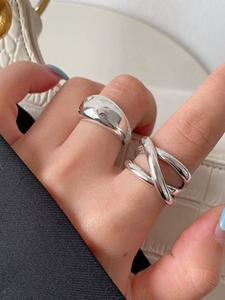 Conjunto de anillos apilables de color plateado elegante para mujer, 29 piezas de colección de joyería estilo punk, diseño geométrico, para fiestas, bodas y festivales