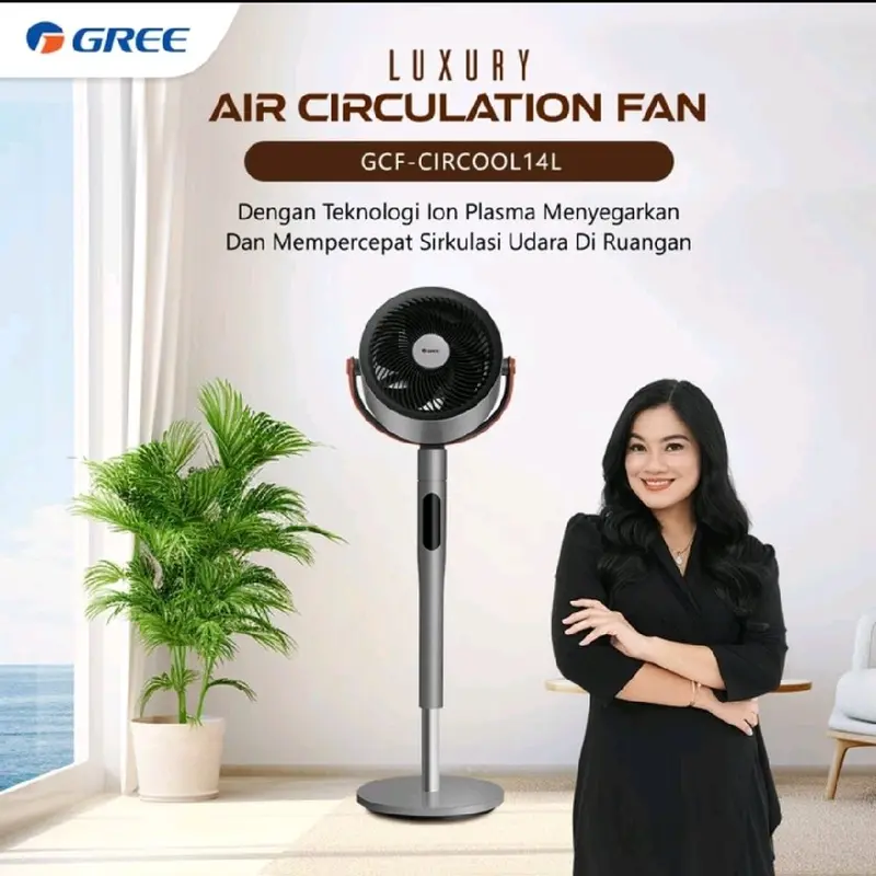 Air Circulation Fan Gree GCF-CIRCOOL14L | Stand desk 2in1 swing premium GCFCIRCOOL14L ion plasma 1