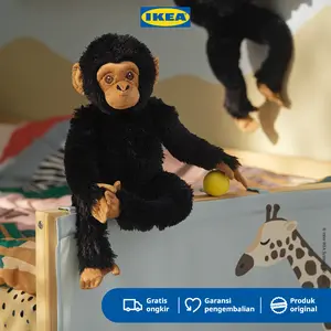 IKEA SANDLOPARE Boneka Simpanse Hitam 32cm