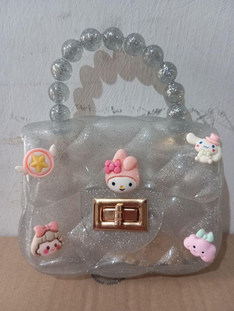 Product Introduction of ( Cek Warna Chat Dulu ) Slingbag Mini Jelly Glossy Karakter Sling Bag Rantai Tas Selempang Jinjing Anak ( Tidak Request Dikirim Random ) 53