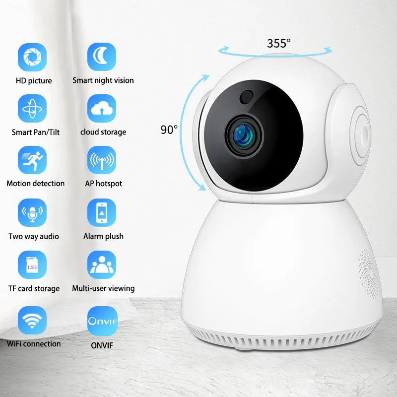 live IP Security Camera wifi camera 360 degree mobile phone remote monitor   HD night vision