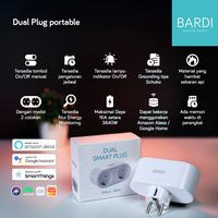 Gambar BARDI Dual Smart Plug Stop Kontak Pintar 2 Lubang Socket - Garansi Resmi 1 Tahun dari BARDI Official Store Kota Administrasi Jakarta Barat 3 Tokopedia