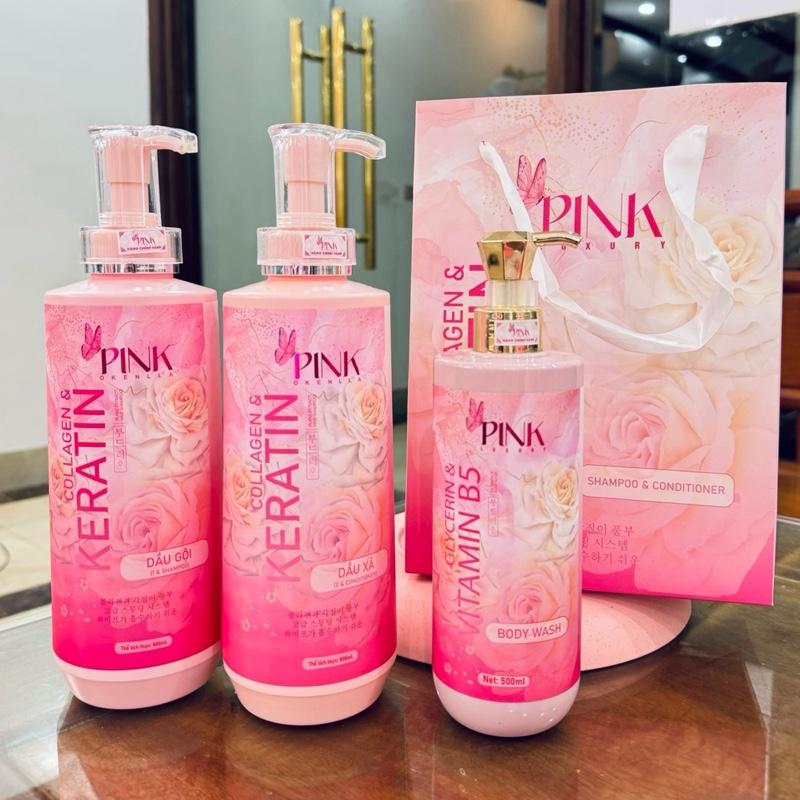 cômbô 3món Sữa tắm pink Và dầu gội xả Pink Luxury