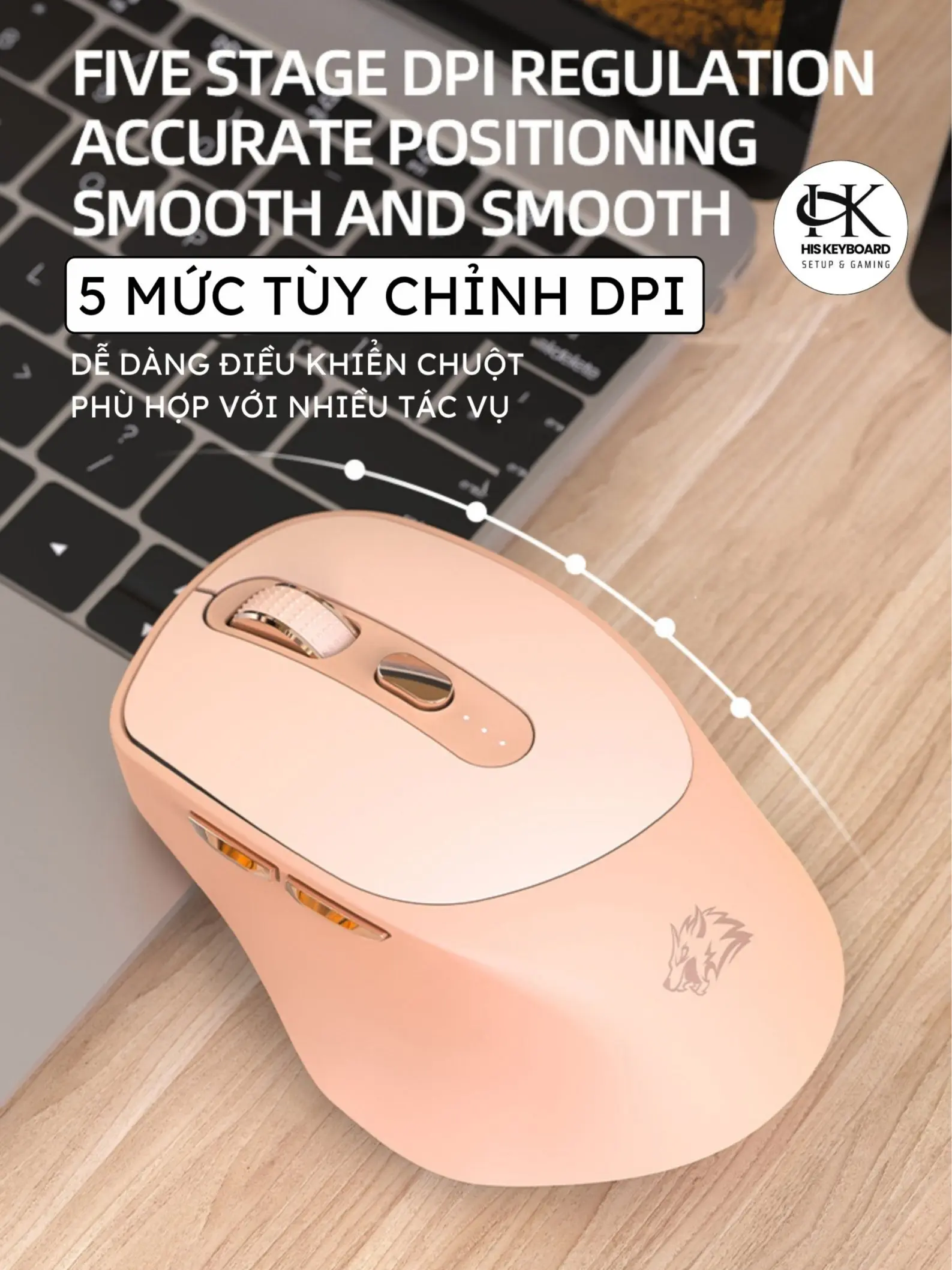 Chuột Không Dây Văn Phòng FreeWolf X7 Bluetooth 5.0 Pin Sạc Type-C 5 Cấp DPI Silent Click Không Ồn | BigBuy360 - bigbuy360.vn