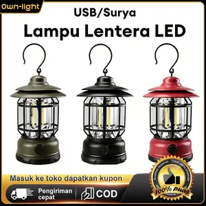 【Ready Stock】TrailTop Lampu Camping Lampu Lentera Lampu LED Baterai Lampu Tenda Camping LED Emergency Lampu Lentera Retro Camping 3 COB 300 Lumens Kemah LED Emergency Lamp White Lampu Camping Lentera Gantung Retro Petromax Rechargeable / Lampu Emergency