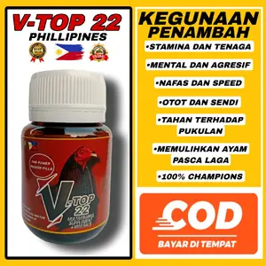 V22 TOP vitamin ayam taji ORIGINAL PHILIPPINES obat untuk ayam sakit lemas doping
