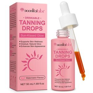 Taning Drops, Multivitamin Ingredients Tanning Lotion, Body Tanning Product, Suitable for Body Taning Use, Skin Care Product for Women & Men, Cosmetic