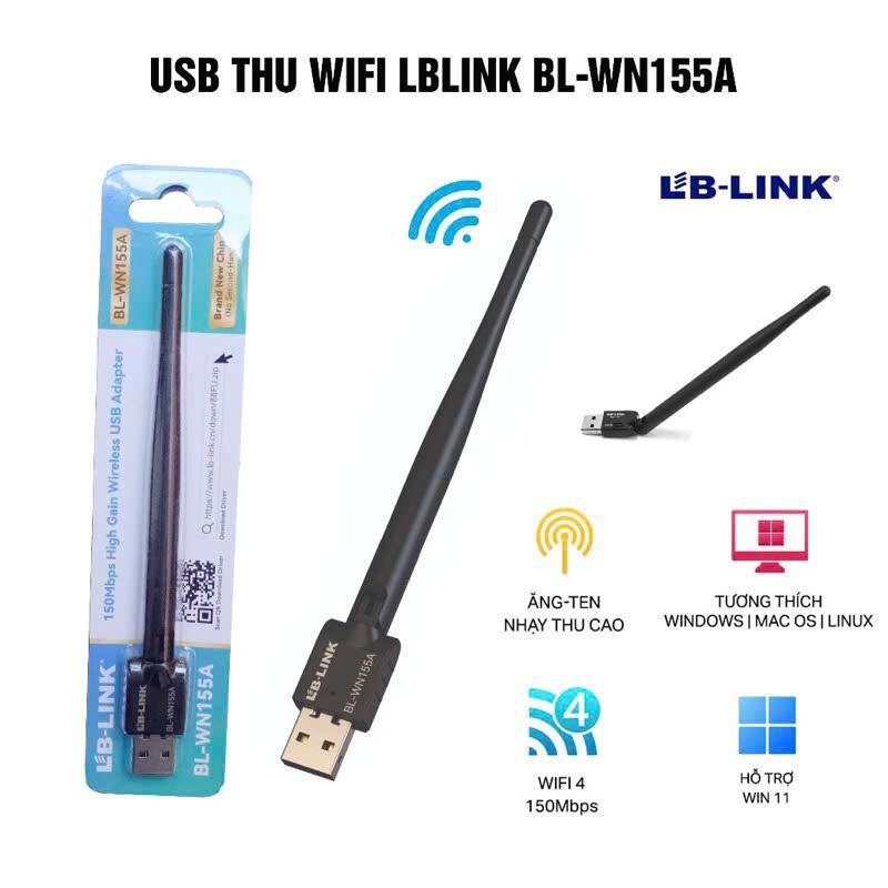 Cục Thu Sóng WiFi LBLINK BL-WN155A Dùng Cho Máy Tính
