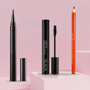 Paket Kosmetik 3IN1 Maskara Eyeliner Pensil Alis Davis Makeup Mascara Waterproof Eyebrow Set Eyeshadow