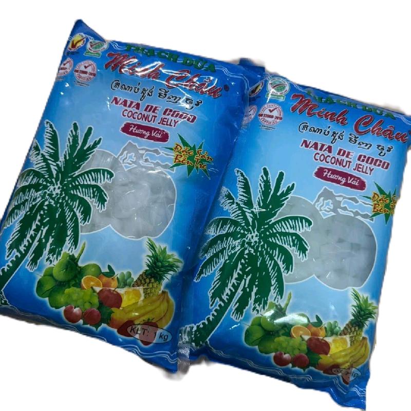 Món ngon miền quê 71 -Combo 2kg thạch dừa Minh Châu mỗi túi 1kg - Snack Ăn Vặt topping đồ uống