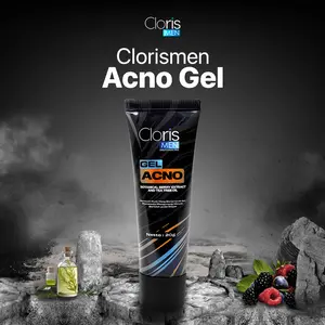 Clorismen Acno Gel - Obat Jerawat Pria 20gr dengan Botanical Berry Extract & Tea Tree Oil untuk Mengurangi Kemerahan dan Kontrol Sebum Berlebih
