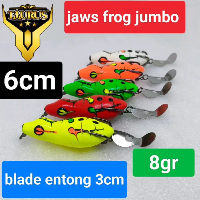 Jaws frog Taurus jumbo 6cm berisik 0