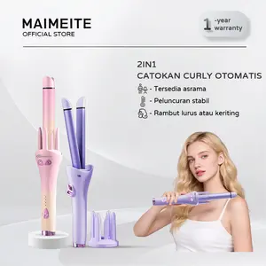 MAIMEITE Model Upgrade Curly Catokan 26mm Hair Curly Styler Catokan Curly Otomatis Ceramics Keriting Keramik Otomatis Libra