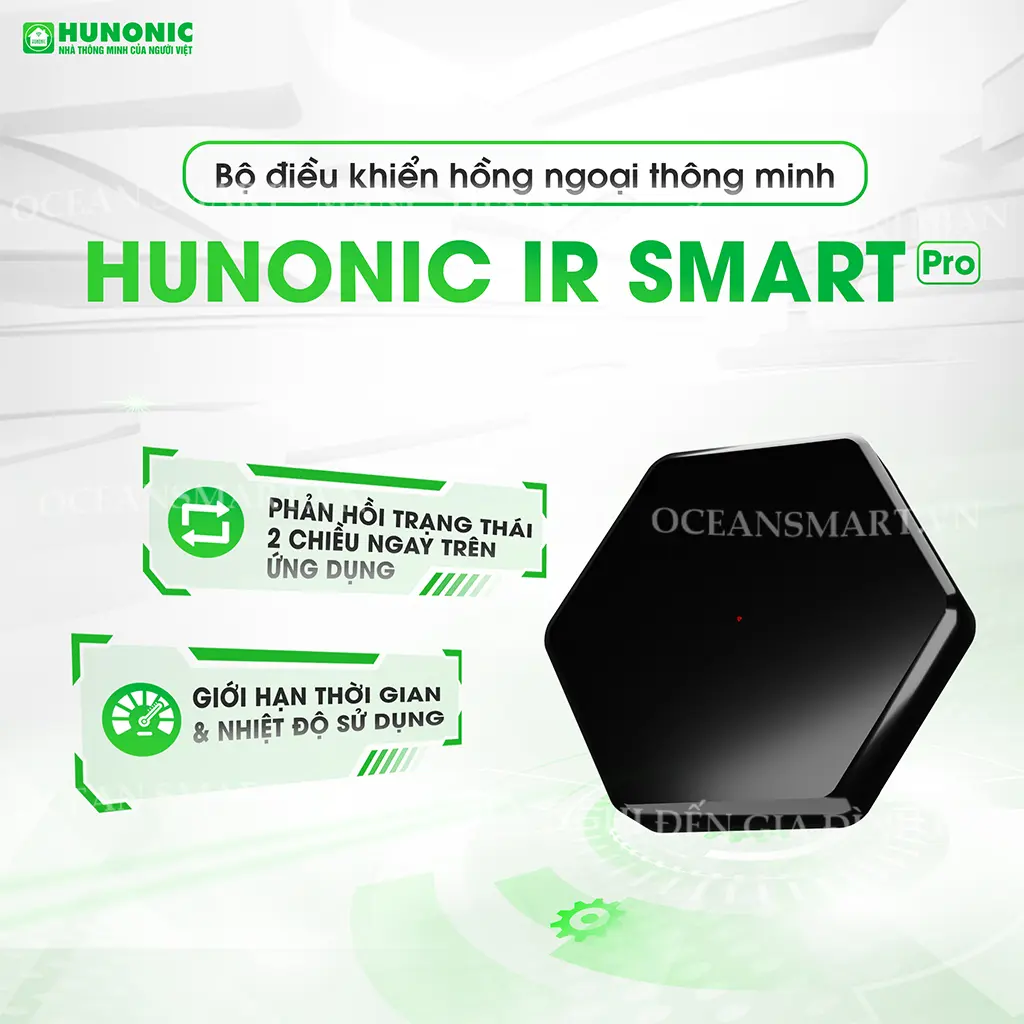 Bộ điều khiển Tivi, Điều Hoà qua điện thoại, Hunonic IR Smart