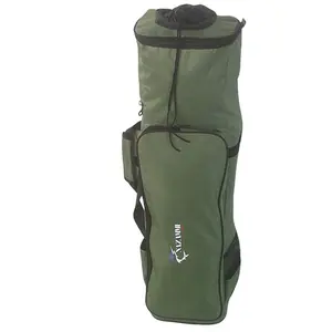 NAMAMITas Pancing Multi Fungsi Model Ransel Muat Banyak Joran Tegek Hijau dengan Desain Tali Pengikat dan Saku Tambahan