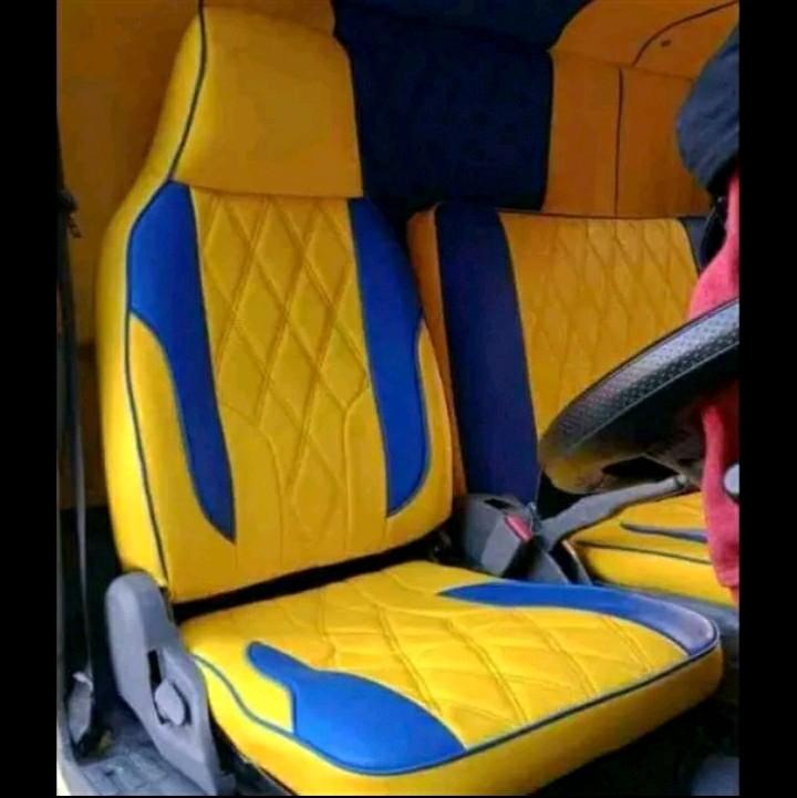sarung jok cover jok mobil truk canter ful busa desain simpel dan elegan Car kendaraan mudah di pasang 0