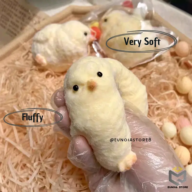 Squishy Ayam Cubit Lucu Berbulu Gemas Super Lembut 7