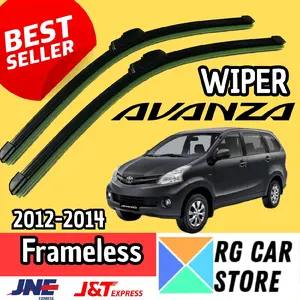 Wiper Kaca Mobil Avanza 2012-2014 Model Frameless Merek Flatmoon Original