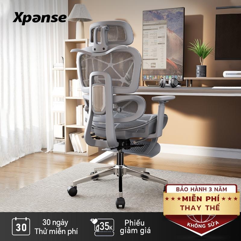  【Xpanse LS900 ghế công thái học Nâng cấp chân thép chịu tải 280KG đệm ngồi có thể điều chỉnh ghế văn phòng|  30 Ngày Thử 