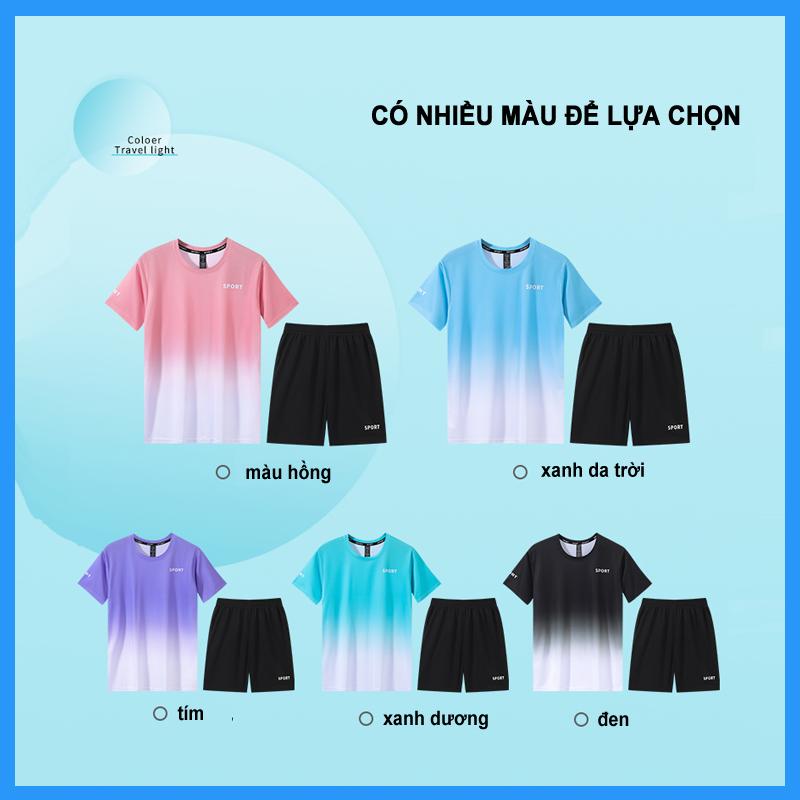 bộ đồ tập gym cho nữ bộ thể thao nam quần áo thể thao nam Khô nhanh, thoáng khí, đồ chạy bộ, đồ cầu lông, đồ bóng đá Sport set 6