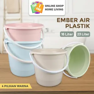 Ember Plastik Ember Air Ukuran 16L-23L - Ember Plastik Tebal Dengan Warna Pastel