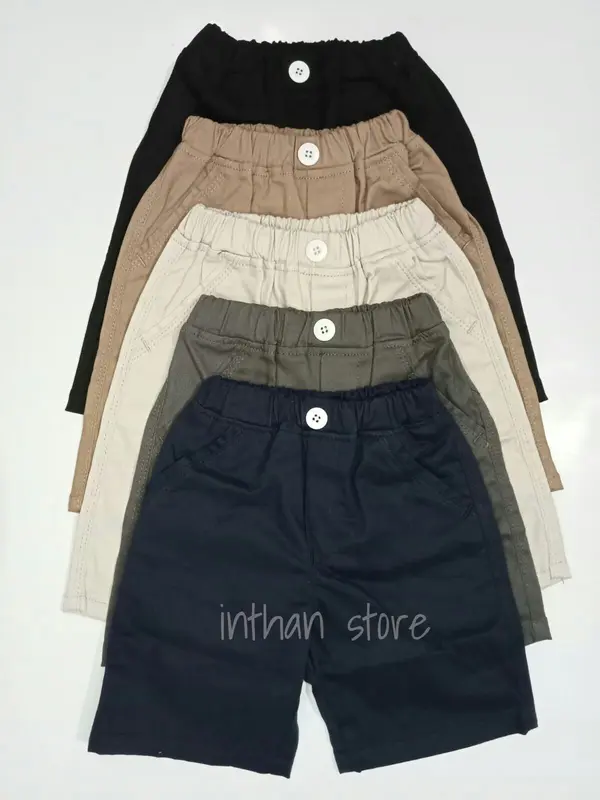 PAKET HEMAT CELANA PENDEK ANAK 100 RIBU DAPAT 5 POTONG DAN 5 WARNA Katun Fashion 2
