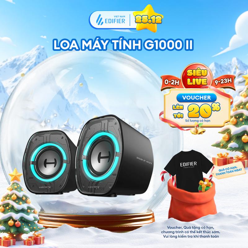 Loa Máy Tính Bluetooth EDIFIER G1000 II | Công Suất 4W | Củ Loa Toàn Dải | 9 Hiệu Ứng Đèn Led | Bảo Hành 15 Tháng